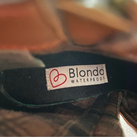 BLONDO Brown Waterproof Double Zippered Sides Womens Booties-EUC- Size 7.5 - Picture 6 of 8